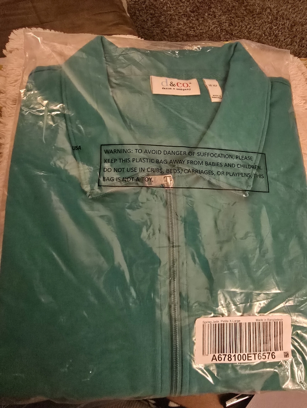 d&co. Spring Jade Zip-Up Jacket - Picture 3 of 7